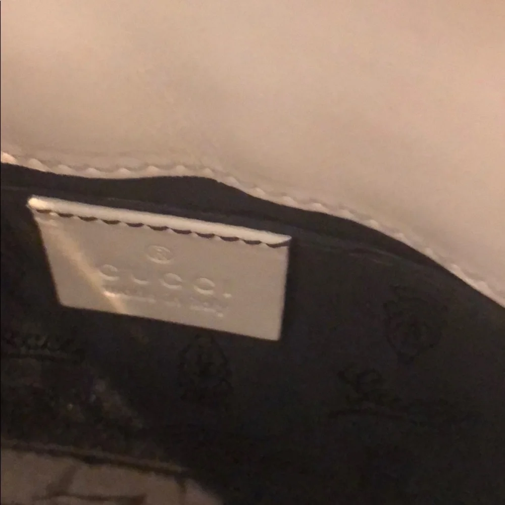 Vintage Gucci brown/beige Python bamboo clutch bag - Picture 11 of 14